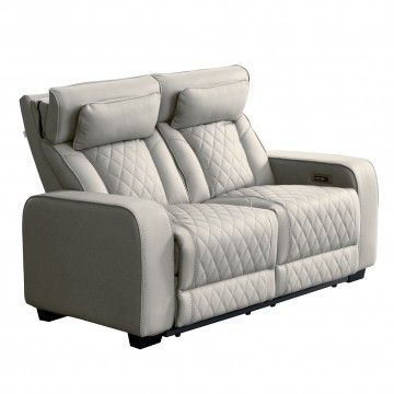 Sofá 2 Lugares Utah com 2 Relax Elétricos Sofá 2 Lugares Utah com 2 Relax Elétricos