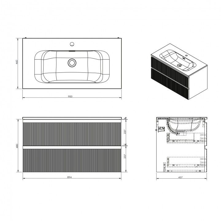 Mvel WC Style Plus com Lavatrio