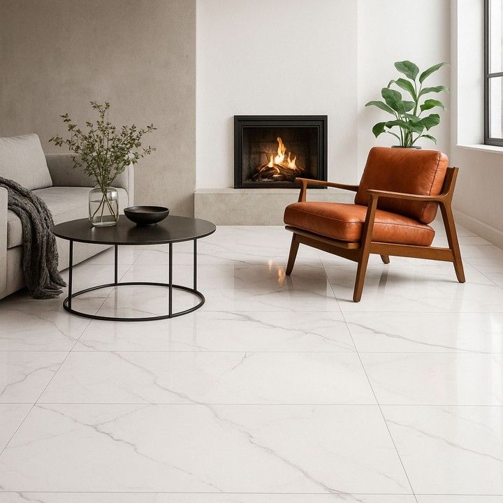Porcelnico Retificado White Carrara Natural 60x120