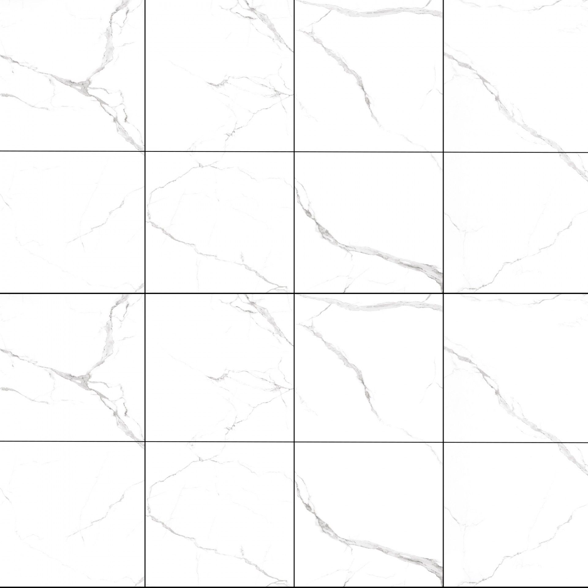 Porcelânico Retificado White Carrara Natural 60x60