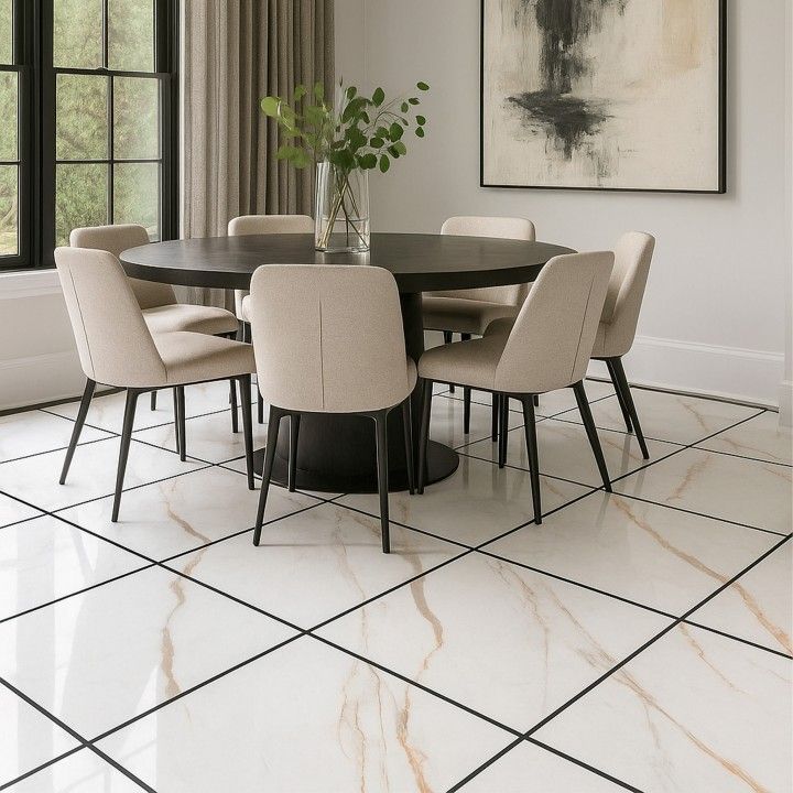 Porcelnico Retificado Regal Carrara Polido 60x60