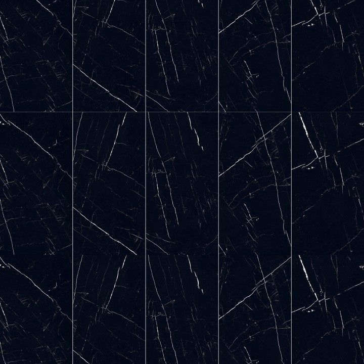 Porcelnico Retificado Statuario Negro Polido 60x120