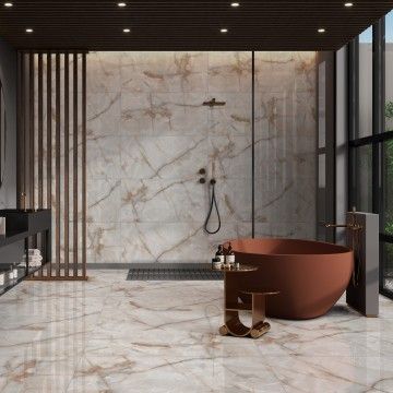 Porcelnico Retificado Onix Cast/Branco Carvin 60x120