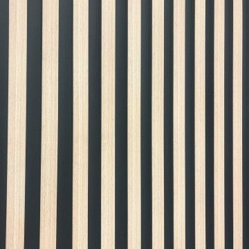 Painel de Parede 3D PS 2600x122x12mm JC971 2un Painel de Parede 3D PS 2600x122x12mm JC971 2un