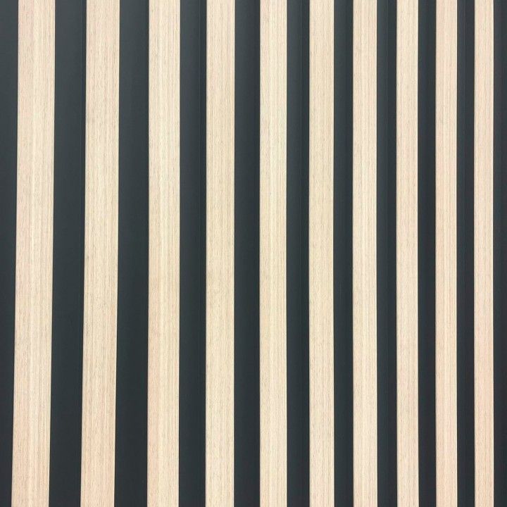 Painel de Parede 3D PS 2600x122x12mm JC971 2un Painel de Parede 3D PS 2600x122x12mm JC971 2un