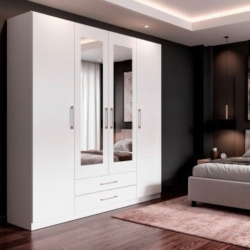 Roupeiro Eko II (4 Portas + 2 Gavetas)