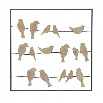 Wall Decor Quadrado Passarinhos Wall Decor Quadrado Passarinhos