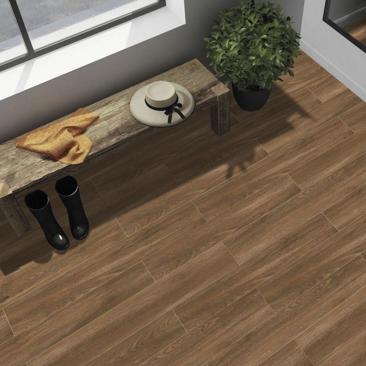 Porcel�nico Retificado Jameson Brown Natural 20X120