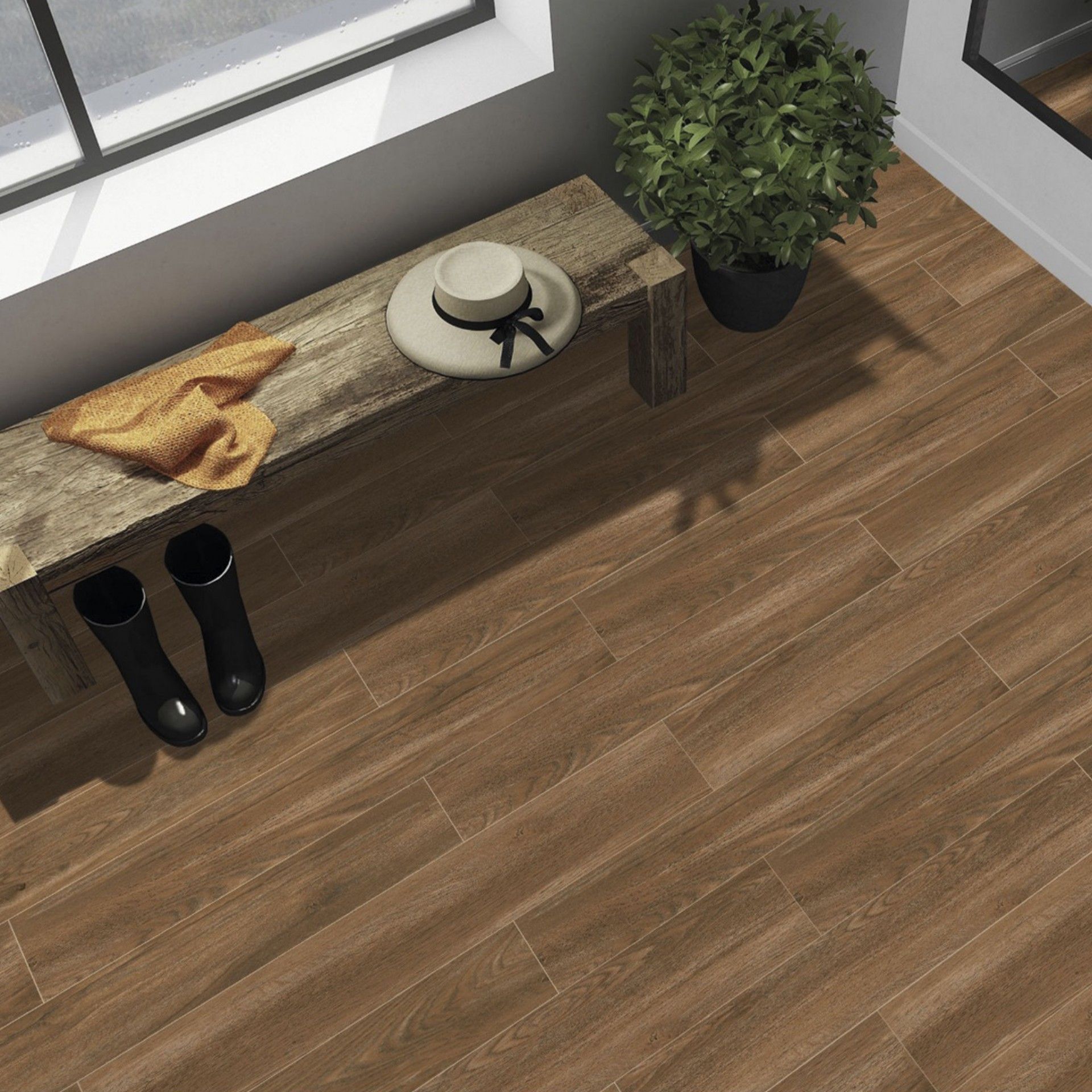 Porcelânico Retificado Jameson Brown Natural 20X120